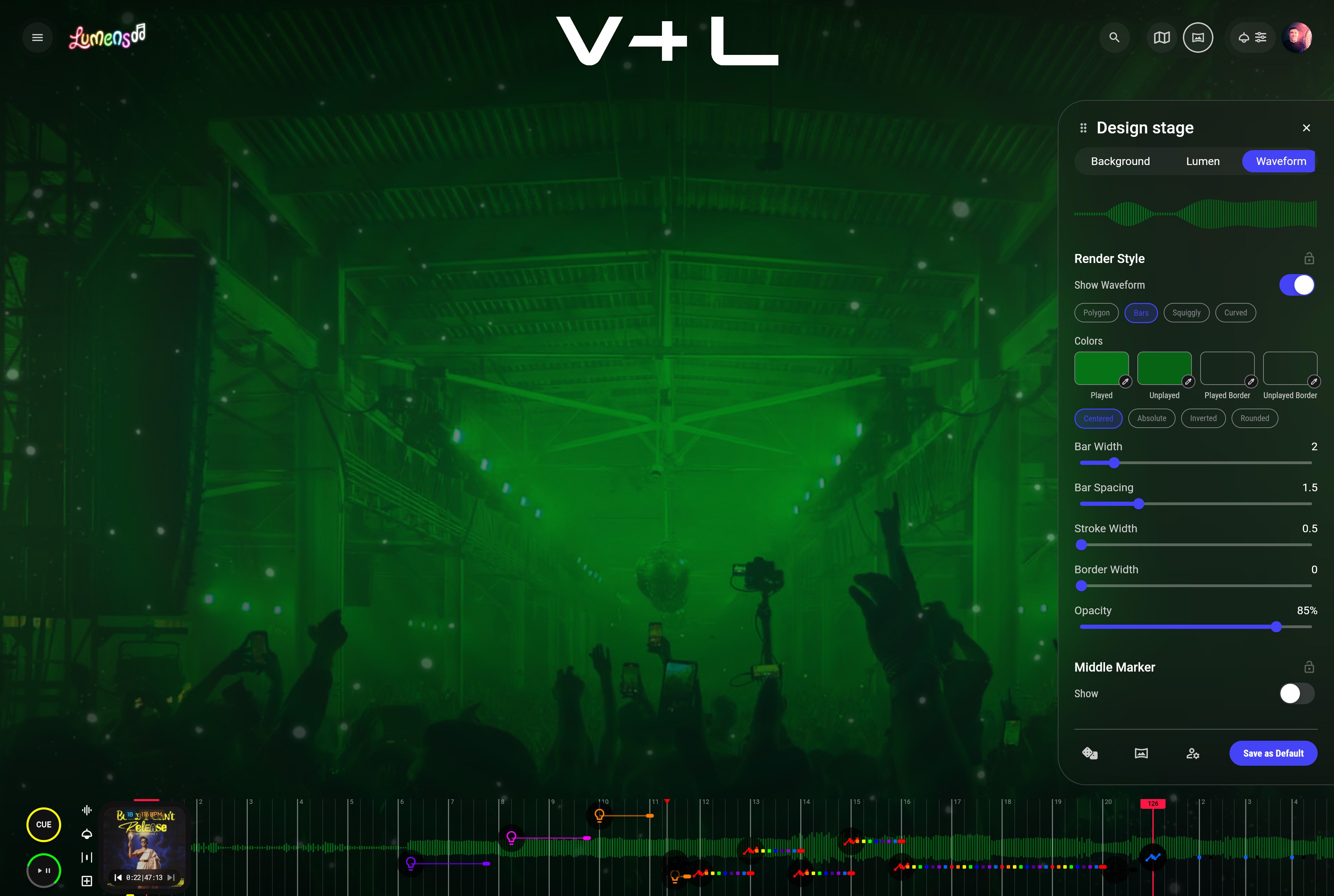 Create a Stage Keyframes