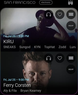 Event browser Event browser